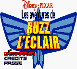 Aventures de Buzz l'Eclair, Les (France) Title Screen